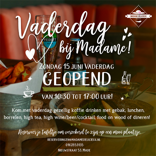 Vaderdag geopend
